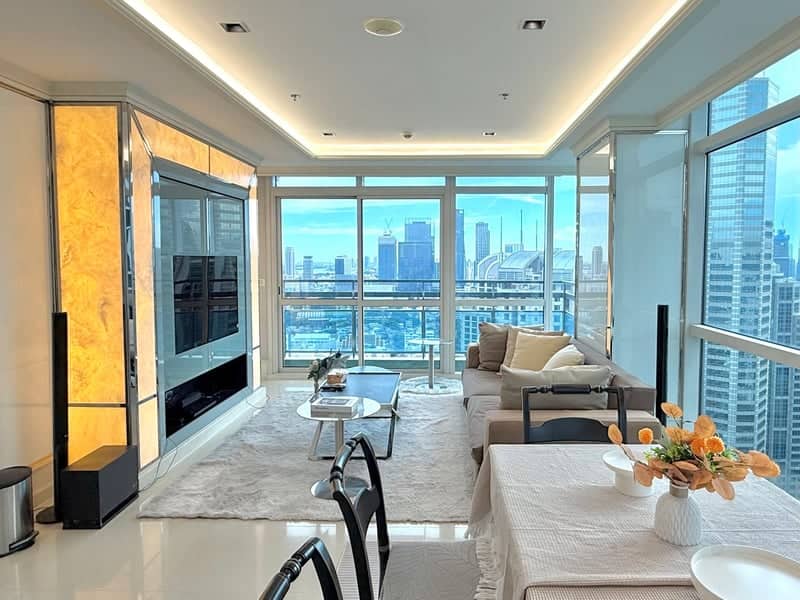 Athenee Residence — High Floor Corner Unit | 180° City View | BTS Ploenchit