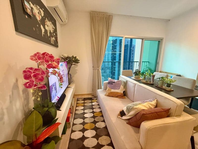 Noble Revolve Ratchada 2 — Corner High Floor | MRT 0m | Unblocked View photo 2