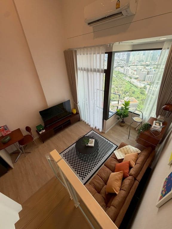 Siamese Rama 9 — High Floor Duplex Residence with Unblocked City View