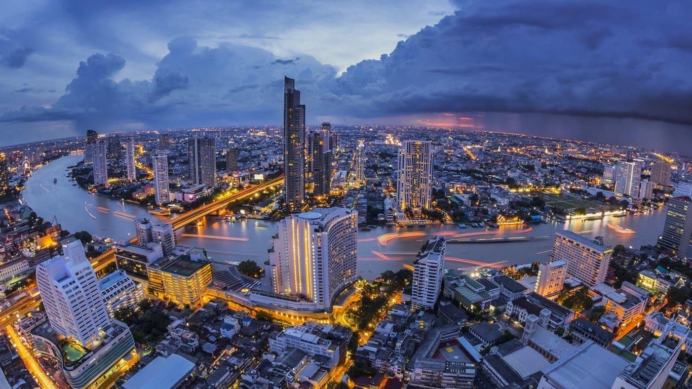 Bangkok city skyline